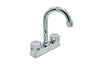 Mezcladora Abs Cromada Para Lavabo Cierre 1/4 De Vuelta, Meer MZL4310