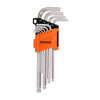 Juego 10 Llaves Allen Largas mm Punta Bola Con Organizador, Truper 13644