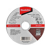 Disco Abrasivo Plano 4-1/2" x 7/8" x 1mm, "Inox", Makita D-18409