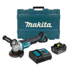 Miniesmeril 115mm 4-1/2" 8,500 rpm, M/BL Ind Bat Li-Ion 1 Bat 5.0 A.h C/Ind y Carg C/Disco.18V, Makita DGA458ST