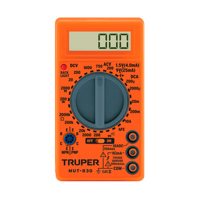 Multimetro Digital Escolar, Truper 10400