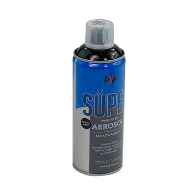 Aerosol Acrílico Negro Mate Super BYP ANMS00