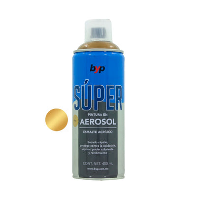 Aerosol Acrílico Oro Super BYP AORS00