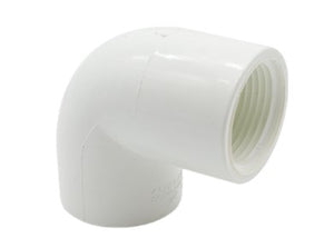Codo Roscado 90 PVC 1", Cnx P90CODOR25