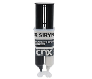 Pegamento Epoxico "Como El Acero" Gris Jeringa 24grs, Cnx EPOX12GJ.