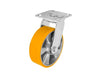 Rodaja Aluminio PU Naranja Giratorio, Dogotuls ZF5273