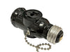 Portalamparas De Baquelita, Cadena y Doble Contacto (LADRON), ELI Electric SOC-002.