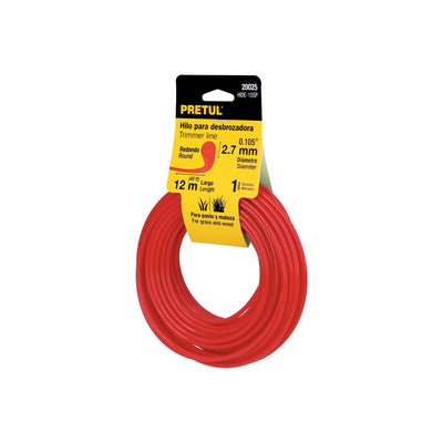 Rollo De Hilo Para Desbrozadora, 2.7 mm x 12 m, Pretul 20025