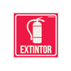 Letrero De Señalización "EXTINTOR", 19 x 19 cm, Truper 18434