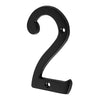 Número 2 De Latón Sólido 4", Negro,  Hermex 47855