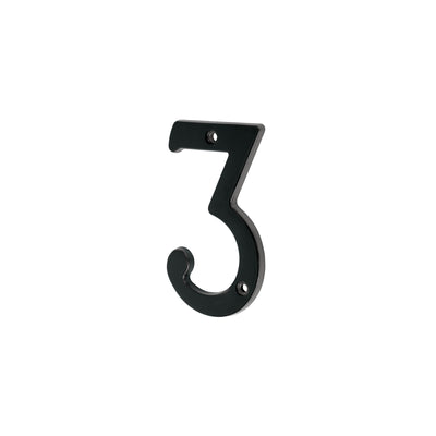 Número 3 De Latón Sólido 4
