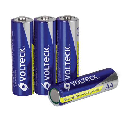Blíster Con 4 Pilas Recargables AA Uso General, 1300 mAh, Volteck RE-AA2