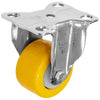 Rodaja PU Amarillo Cromada Fija 2", Dogotuls ZF5280