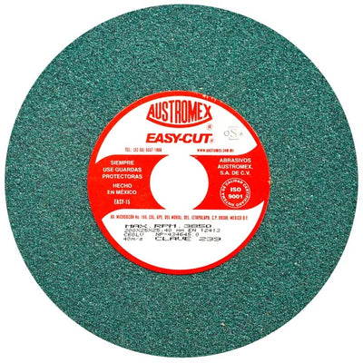 Rueda Abrasiva Grano 60 para Esmerilar Verde de 200 x 25 x 25.40 mm Austromex 239