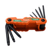 Juego de Llaves Hexagonales Plegables Compactas, 8 Llaves, Tamaños Torx, Klein Tools 70540T