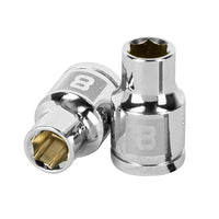 Dado De 8 mm, 6 Puntas, Cuadro 3/8", Truper 13672