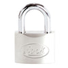 Candado Acero Corto Llave De Discos De 40mm, Cromo Satinado, Lock L22S40DCSB