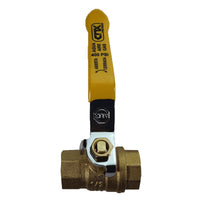 Valvula Esfera Roscable H*H 1" 400 PSI Palanca Amarilla, Cnx 88H-16
