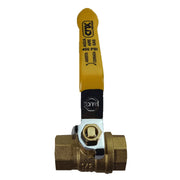 Valvula Esfera Roscable H*H 1" 400 PSI Palanca Amarilla, Cnx 88H-16