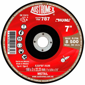Disco Abrasivo para Corte de Metal de 7 x 5/64 x 7/8 Austromex 787
