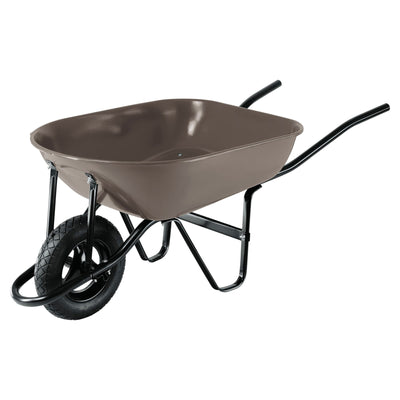 Carretilla 5.5 ft3 Gris Neumática, Bastidor Tubular, Pretul 20646