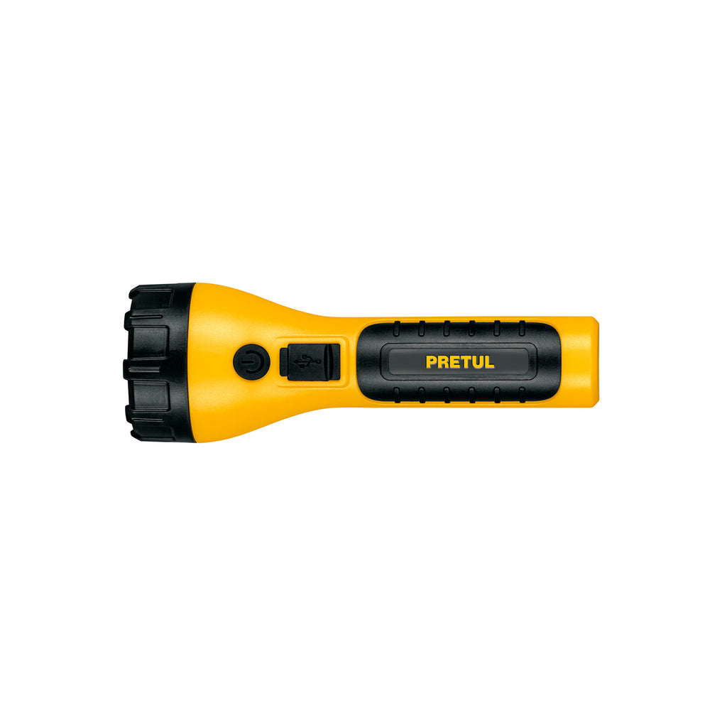 Linterna Plástica Recargable De LED, 180 Lúmenes, Pretul 26102