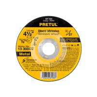 Disco Tipo 27 De 4-1/2' x 6.2 mm Desbaste De Metal, Pretul 29955