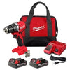 Kit De Taladro Percutor/Destornillador Compacto Sin Escobillas M18 De 1/2", Milwaukee 3602-22CT