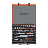 Juego 103 Herramientas 1/4", 3/8" y 1/2" Std y mm P/Mecánico, Truper 12893