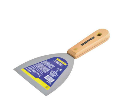 Espátula flexible de acero con mango de madera 5