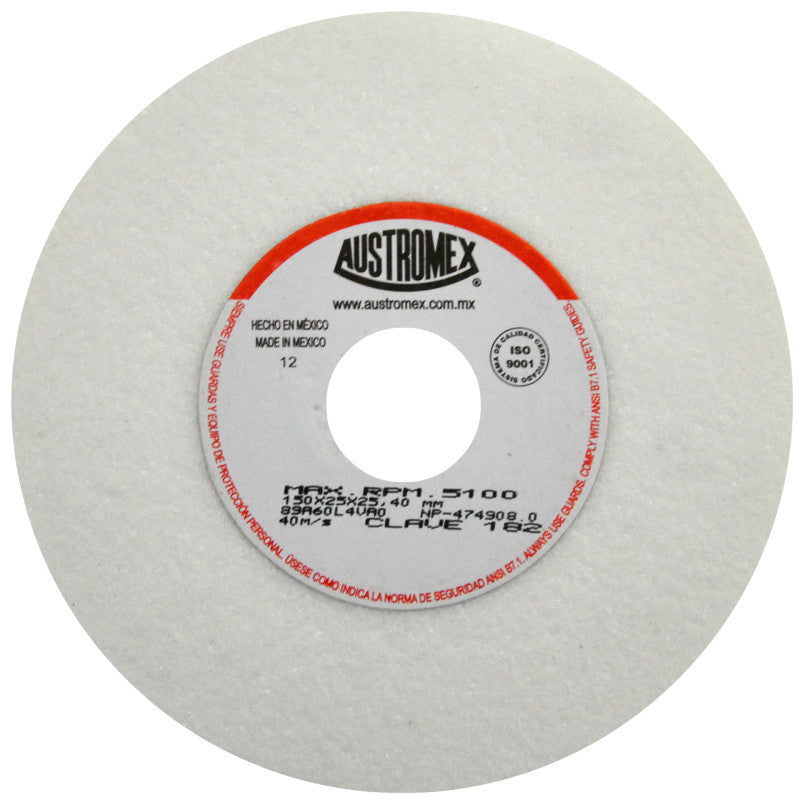 Rueda Abrasiva Grano 60  Blanca de 6 x 1 x 1 Austromex 182
