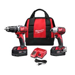 Combo M18 De 2 Herramientas Inalámbricas Con Batería De Iones De Litio Baterias, Milwaukee 2697-22