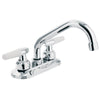 Mezcladora 4" Para Lavabo, Cuello Tubular, Manerales Cono, Foset 47687