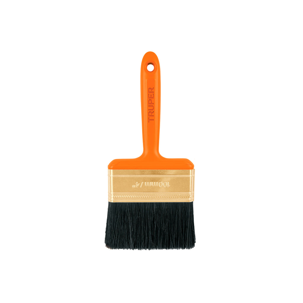 Brocha Profesional De 4' Con Mango De Plástico, Truper 14486