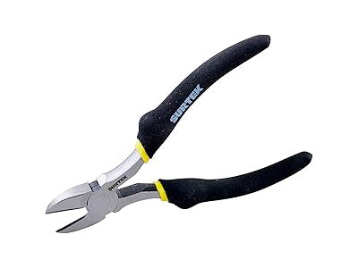 Pinza para electricista con mango rubber grip de 6