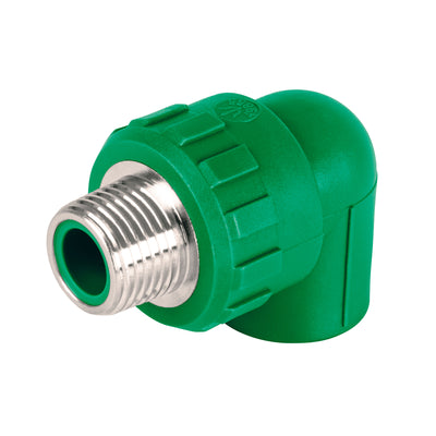 Codo 90 PPR, 1/2', Rosca Macho Con Inserto Metálico, Foset 49855