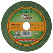 Rueda Unix de Oxido Verde de Aluminio Grano 180 de 6 x 2 x 1 Tenazit 2343