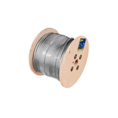 Cable de acero con guardacabo 3/8