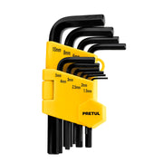 Juego 10 Llaves Allen mm Punta Hex Con Organizador, Pretul 21855