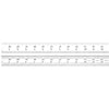 Regla de acero templado con graduaciones en pulgadas Starrett  C604R-24