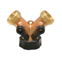 Adaptador metálico para manguera en "Y" en bronce Surtek 130334