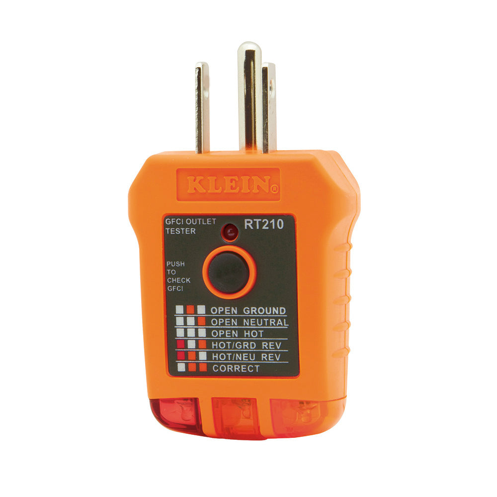 Probador De Tomacorrientes GFCI, Klein Tools RT210