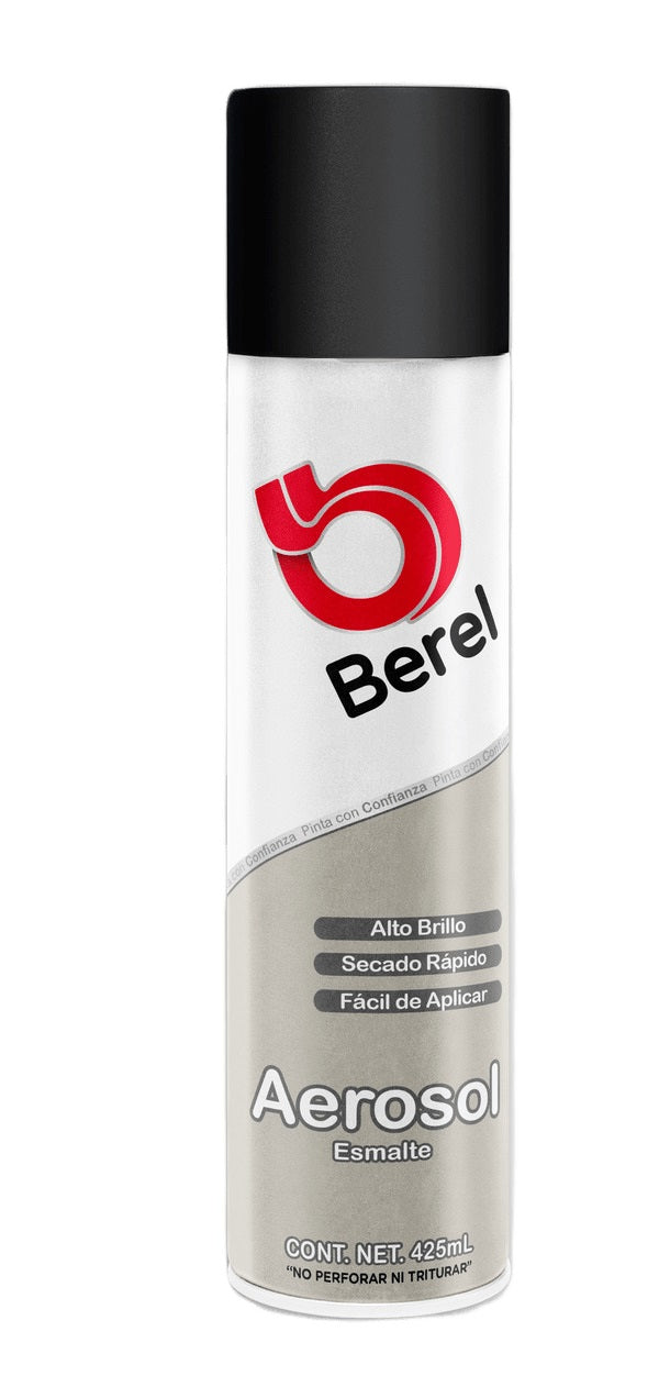 Esmalte Acrilico Gris Aerosol Berel 006815-3