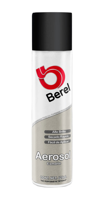 Esmalte Acrilico Alta Temperatura Aluminio Aerosol, Berel 6895-3