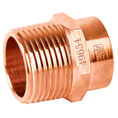 Conector De Cobre, Rosca Exterior 3/4', Foset 49654