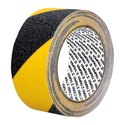Rollo 5m De Cinta Antiderrapante Ama/Negra 50mm C/Abrasivo, Truper 101448