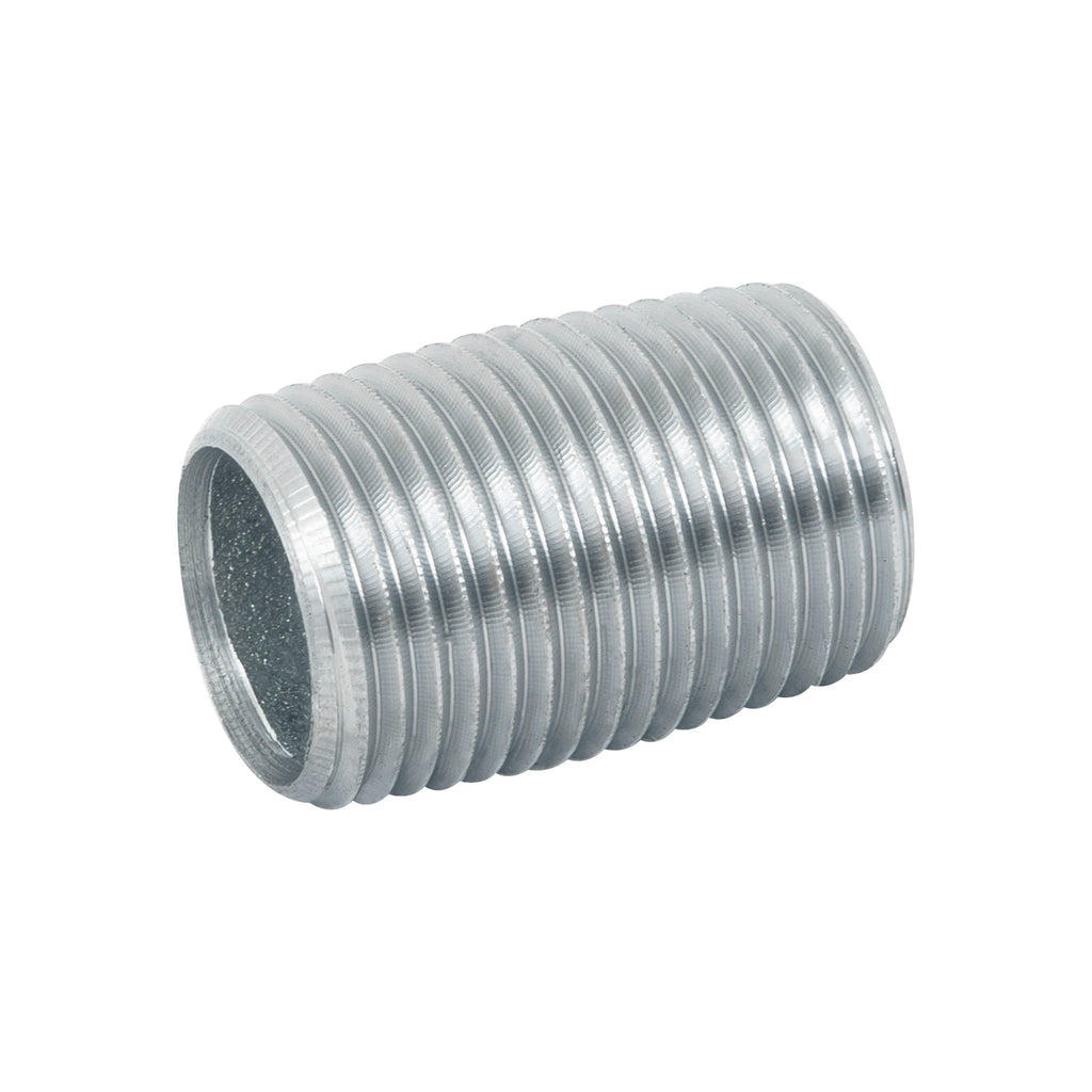 Niple De Acero Galvanizado 1/2" Cuerda Corrida, Foset 47536