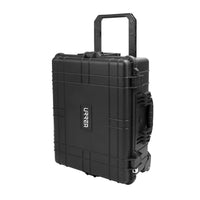 Caja portaherramientas plástica impermeable 24" x 19" x 9" con ruedas Urrea CPI24R