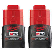 Juego De Dos Baterías Compactas M12 REDLITHIUM, Milwaukee  48-11-2411