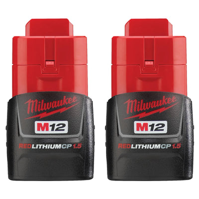 Juego De Dos Baterías Compactas M12 REDLITHIUM, Milwaukee  48-11-2411